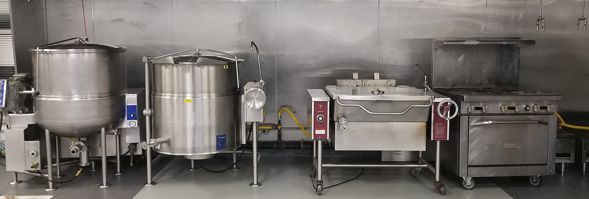 Picture of various industrial kitchen equipment at MP1.